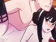 Preview 1 of Yor x Loid Spy Family milf fucking pussy anime girl