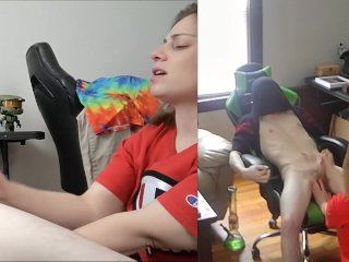 "OMG He's Gushing!" - Heaher Kane Jerks off Stranger & Humilates Stranger