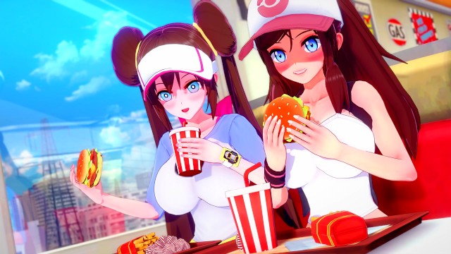 Lesbian Pokemon Anime Porm - POV: Pokemon Hilda and Rosa Threesome Creampie Experience - Anime Hentai 3d  Compilation - Pornhub.com