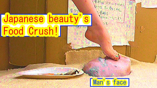 Watch Bondage Video:The man eats food stuck to the sole of Japanese beauty's foot!