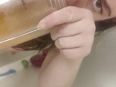 Piss drinking slut