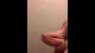 Another solo shower jerk session