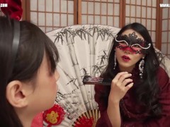 AB080 新春特辑-玉兔淫春(中英字幕)女王.深喉.假阳具.开高叉.手淫.射精.丝袜.高跟 - Screenshot 8 of 16 - Big Cock