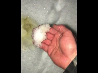 public, solo male, yellow snow, pissing outdoor