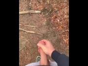 Preview 4 of Random girl let’s me cum on her ass on a hike