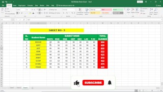 MODIFIER PLUSIEURS FEUILLES DANS EXCEL