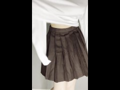 【ノーパンノーブラ】裸セーラー服【生着替え】 - Screenshot 10 of 16 - セーラー服