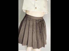 【ノーパンノーブラ】裸セーラー服【生着替え】 - Screenshot 15 of 16 - セーラー服