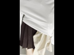 【ノーパンノーブラ】裸セーラー服【生着替え】 - Screenshot 9 of 16 - 着替え 盗 撮