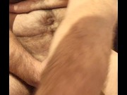 Preview 5 of HAIRY MUSCLE BULL DROPS THICK CUMSHOT!!