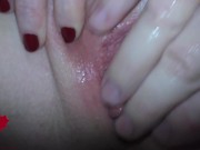 Preview 2 of Close up of fingering her wet cunt. Delicious horny cunt meat!