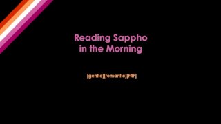 College vriendin leest je Sappho en neukt je dan voor de les
