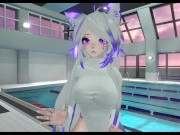 Preview 1 of Innocent cat girl neko gets breed during swimming course