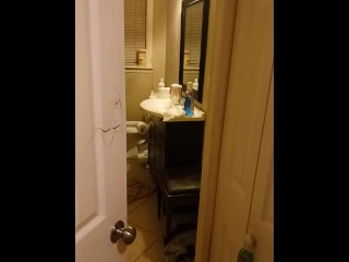 2:30 am saw Roommte going into Restroom so i Recorded