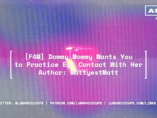 ASMR FemdomDommy MommyDominant Gives Eye Contact Handjob (Not_Related) (Audio_Roleplay)