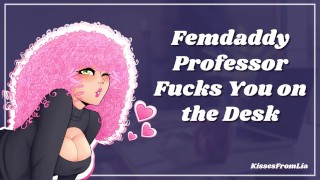 Femdaddy 教授在桌子上操你色情音频角色扮演