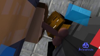 Chupando la enorme polla de Antonios | Prisión de Minecraft