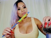 Preview 1 of ASMR Lollipop Sucking and Licking