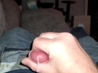 Jacking off while Ex is in other Room having Sex