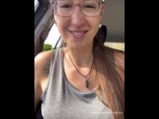 Preview 2 of Pleasure Toy Queen almost got caught masturbating in her car