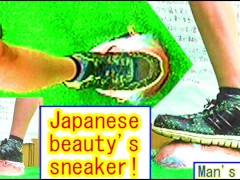 Trampled by Japanese beauty's sneaker!