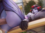 Preview 2 of Widowmaker Spreading Her Legs On A Table And Fucked