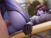 Preview 5 of Widowmaker Spreading Her Legs On A Table And Fucked