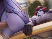 Preview 6 of Widowmaker Spreading Her Legs On A Table And Fucked