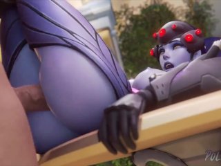Widowmaker_Spreading Her Legs On A Table And_Fucked