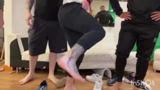 Lil D And His Mates Have Some Foot Fun