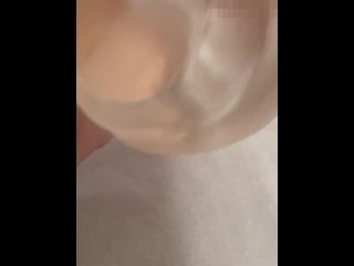 【おかず動画】オナホールから大量の精子　【fap material】masturbator_sperm