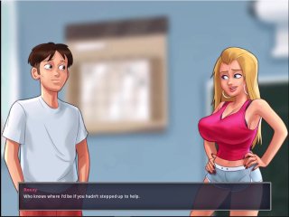 Summertime saga - Johannes jerked off while thinking of Diana