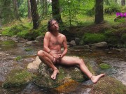 Preview 5 of Jerking Off at the River - Public Masturbation