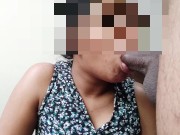 Preview 3 of ක්ලාස් කට් කරලා boyfriend එක්ක රූම් ගියා| Sri lankan hot couple blowjob and fucking