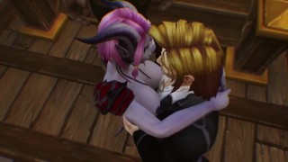 Ceremonia de boda de orgía de novia | Parodia porno de Warcraft
