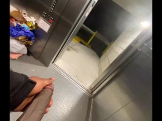 bbc anal, voyeur, elevator, handjob