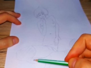 drawn hentai, pee, peeing, peed