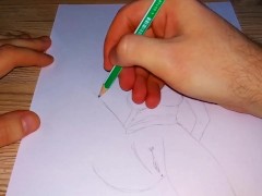 Japanese hentai girl pissing on a big dick!!