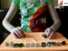 1[ASMR] Glass marbles and pebbles (NO TALKING)