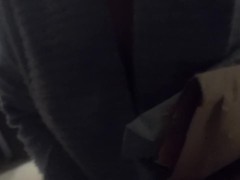 Teasing neighbors while picking up mail naked slut walk