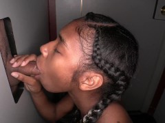 Hot Ebony Gloryhole