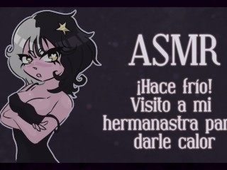 ASMR Español 🖤 Calentando La Cama De Mi Hermanastra En Una Noche Fría
