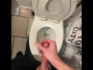 Quietly stroking until I cum, hoping I won’t get caught