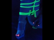 Preview 5 of Bondage by Blacklight. Self Rigging Montage