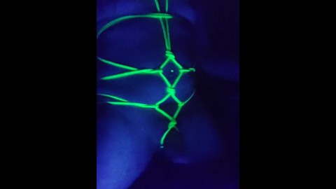 Bondage by Blacklight. Self Rigging Montage