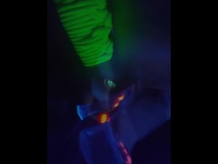 Bondage by Blacklight. Self Rigging Montage