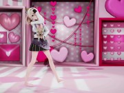Preview 1 of Kazama Iroha Hentai Undress Dance Lap Tap Love MMD 3D HoloLive Samurai Girl DARK PURPLE EYES