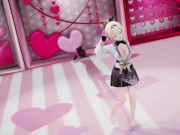 Preview 3 of Kazama Iroha Hentai Undress Dance Lap Tap Love MMD 3D HoloLive Samurai Girl DARK PURPLE EYES