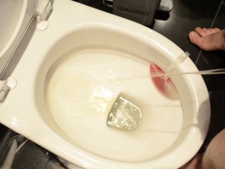 トイレのいたるところに放尿