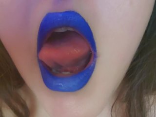 Lipstick Fetish: BlueLips and Drool